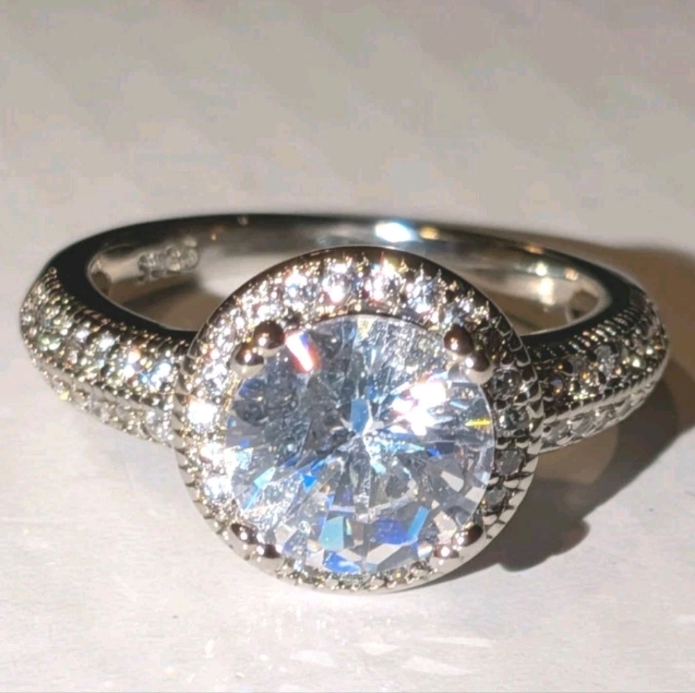 Stunning 3 Ct  Cushion Lab Created Diamond 925 Silver Ring For Men/Women Sz 6 - Picture 3 of 17